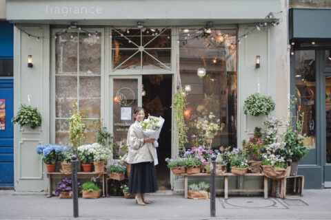 パリの花屋さん『fragranceフラグランス』でブーケを買いました。パリ人をなごませる素朴な花