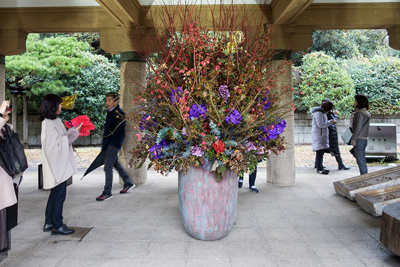 フラワー教室開業 ビジネスの仕組み作りとweb集客で売れるスクールへ 東京 世田谷 KOLME（コルメ）パリスタイルフラワーアレンジメント　明治神宮「ダニエル・オストの花」を見てきました