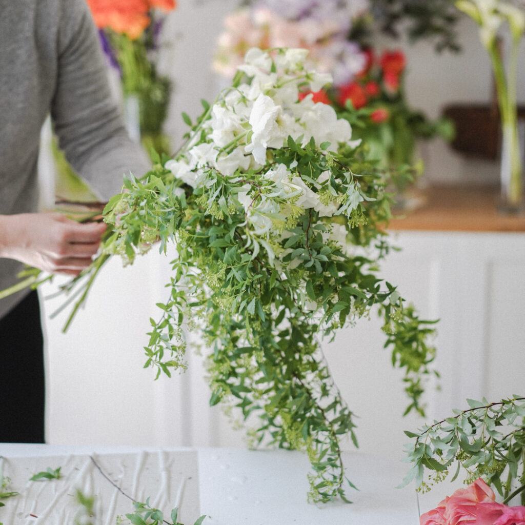 パリスタイルフラワー教室 初心者でも基礎からブーケの束ね方を習える 初心者レッスン 東京 世田谷 羽根木 KOLME（コルメ）