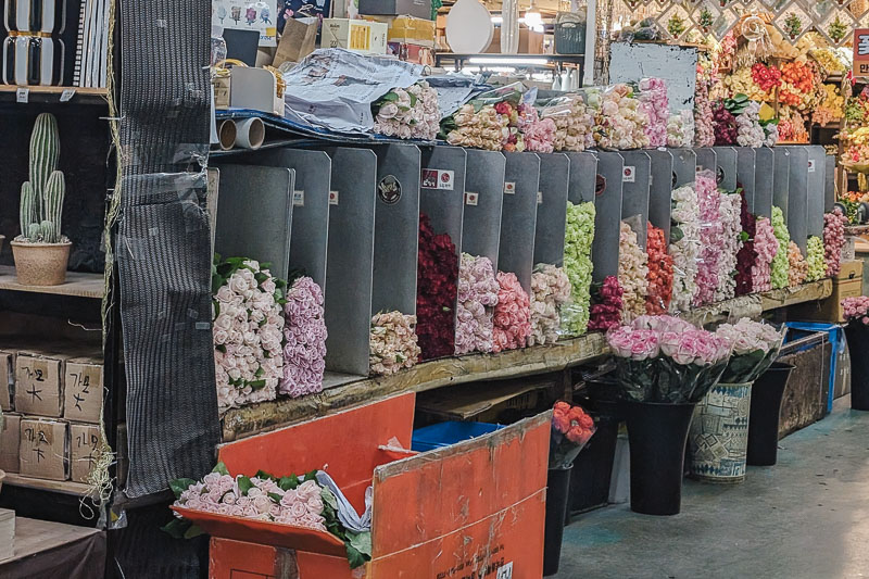 ソウル江南カンナム高速バスターミナル花市場で花を買ってみた