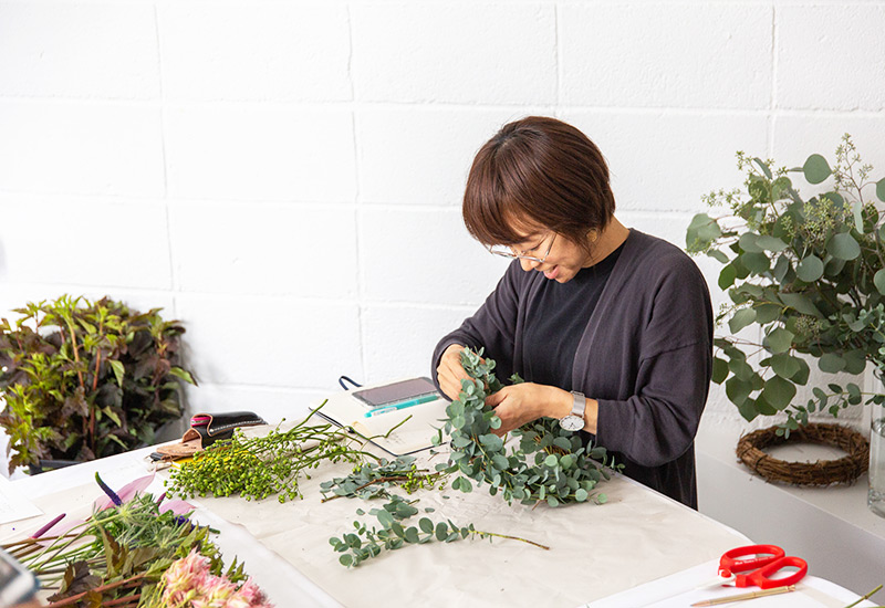 フラワー教室開業 ビジネスの仕組み作りとweb集客で売れるスクールへ 東京 世田谷 KOLME（コルメ）ディプロマコース卒業生・ユキさんがカタチにする「花とはたらくということ」